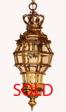 Louis XIV Style Gilt Bronze Octagonal Versailles Lantern