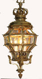 Louis XIV Style Gilt Bronze and Bevelled Glass Versailles Lantern