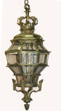 Louis XIV Style Gilt Bronze and Bevelled Glass Versailles Lantern
