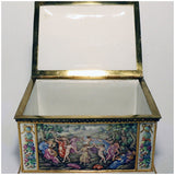 Large Capo di Monte Rectangular Casket