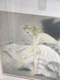 Louis Icart "Fair Dancer" Hand Colored Aquatint