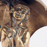 Chiparus Bronze Figure, Girl with Umbrella