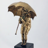 Chiparus Bronze Figure, Girl with Umbrella