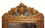 Louis XVI Period Carved Parcel Giltwood Mirror