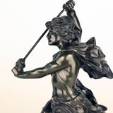 French, Early 20th Century Bronze, David Beheading Goliath