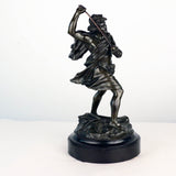 French, Early 20th Century Bronze, David Beheading Goliath