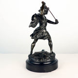 French, Early 20th Century Bronze, David Beheading Goliath