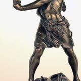 French, Early 20th Century Bronze, David Beheading Goliath
