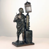 Antique French Amusing Bronze Figure of Diogenes, a Desk Set