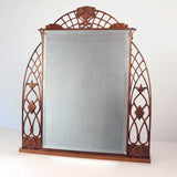 Pair of Copper Framed Art Deco Dressing Table Mirrors