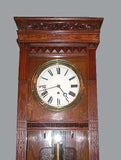 American Eastlake Oak Regulator Clock by Gilbert