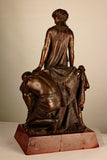 Henri Etienne Dumaige  1830-1888  Cleopatra before Caesar, bronze