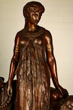 Henri Etienne Dumaige  1830-1888  Cleopatra before Caesar, bronze
