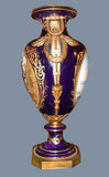 Large Bleu Nuit Sevres Porcelain Vase