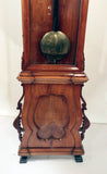 Biedermeier Regulator Longcase Clock in Fruitwood Case