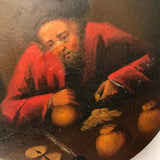 Brunswick Round Snuff Box, Painted with a Banker