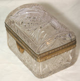 Cut Crystal and Gilt Bronze Dresser Box