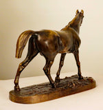 Bronze Figure of an Arab Horse Signed by Pierre Jules Mêne