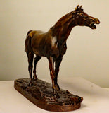 Bronze Figure of an Arab Horse Signed by Pierre Jules Mêne