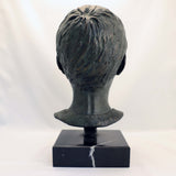 Lillian Katznelson Head of a Young Boy Bronze on Marble Base