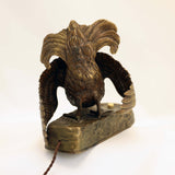 Austrian Bronze Bell-Push Modelled as a Grouse
