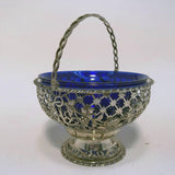 Irish Silver Openwork Basket and Liner
