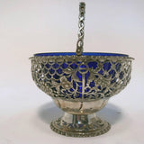 Irish Silver Openwork Basket and Liner