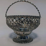 Irish Silver Openwork Basket and Liner