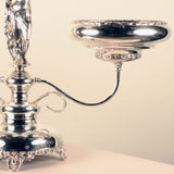 Important Silver Plated Figural Epergne