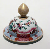 Large Pair of Antique Samson "Chinese Export" Armorial Porcelain Covered Vases