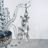 A Pair of George III Three-Light  Cut Lead Crystal Girandoles/Candelabra