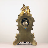 Louis XV Style Gilt Bronze Mantle Clock in the Rocco Taste