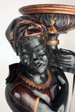 Pair of Ebonized Blackamoors on Pedestals