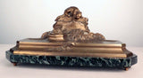 Bronze Inkstand modeled as a stalking cat