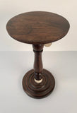 George III Boldly Figured Mahogany Candle Stand