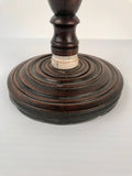 George III Boldly Figured Mahogany Candle Stand