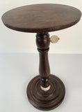 George III Boldly Figured Mahogany Candle Stand
