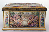 Large Capo di Monte Rectangular Casket