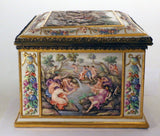 Large Capo di Monte Rectangular Casket