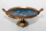 French  Bronze & Cloisonne Centerpiece