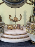 French, Louis XVI Period Marble and Ormolu Portico Clock