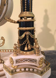 French, Louis XVI Period Marble and Ormolu Portico Clock