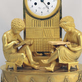 French Empire Gilt Bronze Mantel Clock