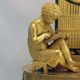 French Empire Gilt Bronze Mantel Clock