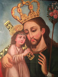 Cuzco School Ex Voto Painting of Two Christs