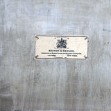 Edwardian Mahogany and Gilt Brass Bound Humidor by Benson and Hedges