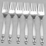 Georg Jensen Acorn Sterling Silver Flatware Set for 12 and Persons 126 Pieces