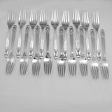 Georg Jensen Acorn Sterling Silver Flatware Set for 12 and Persons 126 Pieces