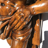 Italian Neo-Renaissance Walnut Fireplace Mantel