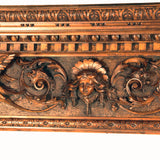 Italian Neo-Renaissance Walnut Fireplace Mantel